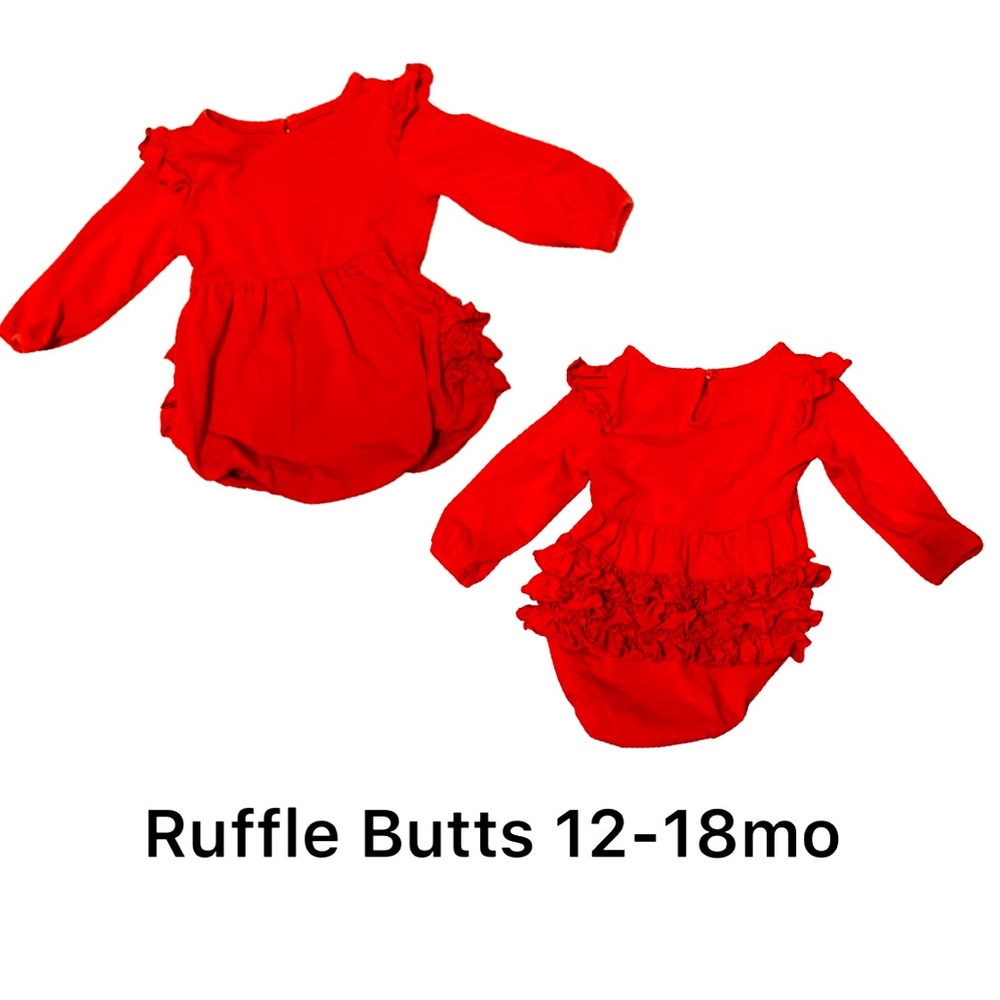 Ruffle Butts long sleeved onesie size 12-18mo